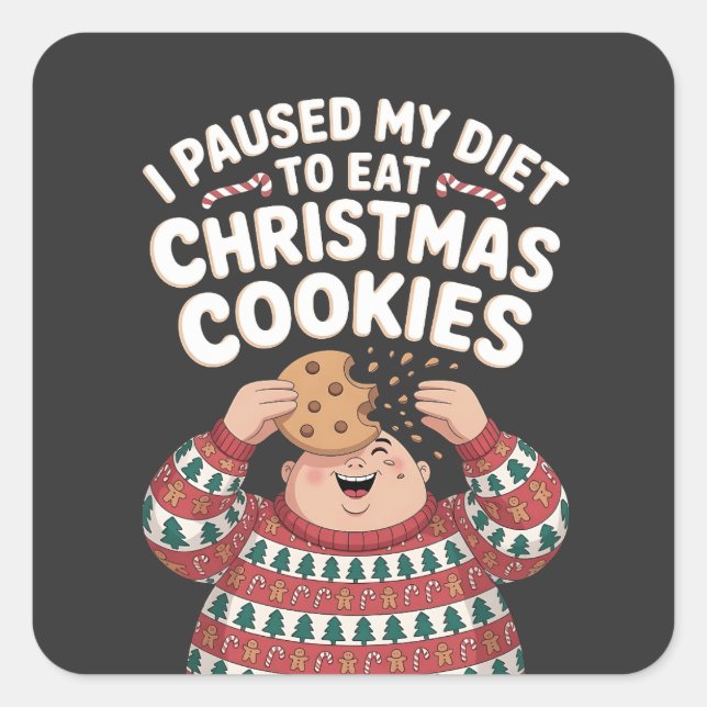 christmas 2026,  square sticker (Front)