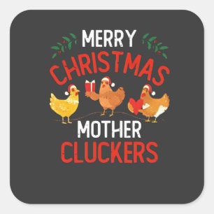christmas 2026, square sticker