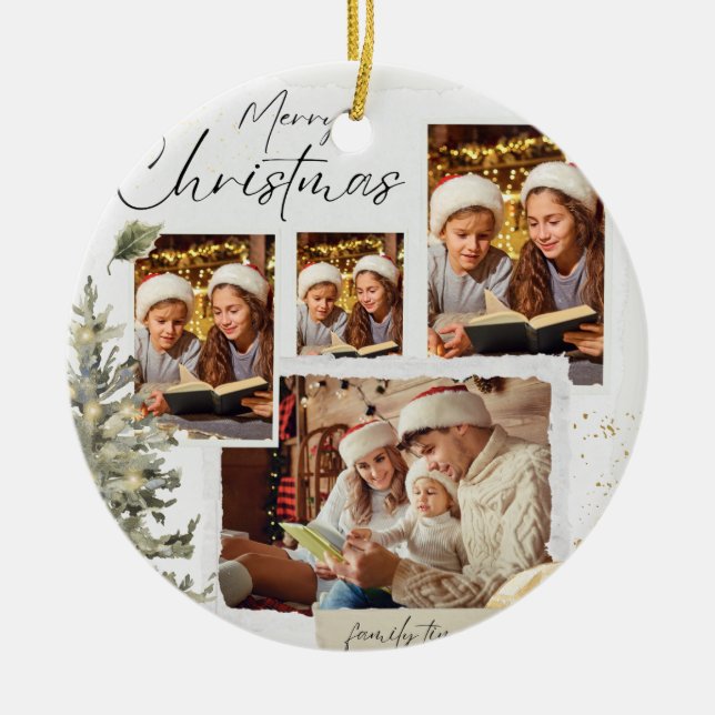 Christmas 20 ceramic ornament (Front)