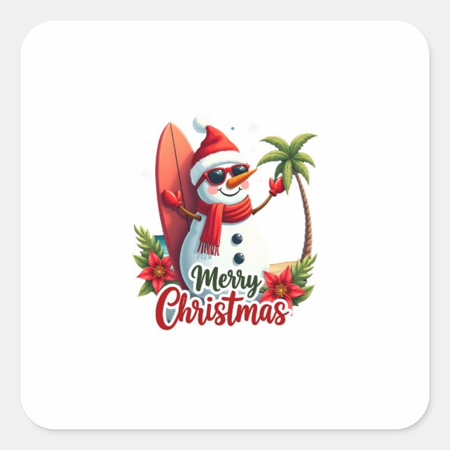 christmas (2) square sticker (Front)