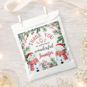 Christmas 2nd Birthday Cute Squirrel Winter  Favour Bag
