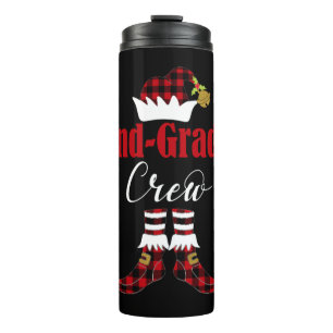 Christmas 2nd Grade Crew Elf Teacher Student Cute  Thermal Tumbler