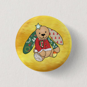 Christmas 3 cm round badge