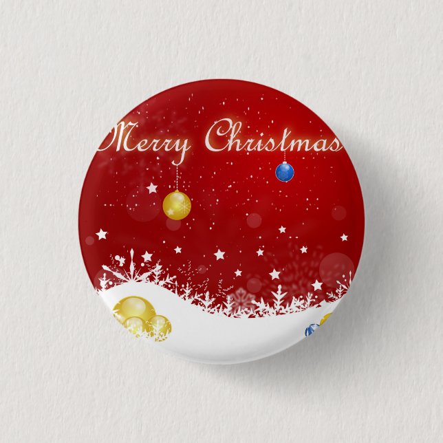 Christmas 3 Cm Round Badge (Front)