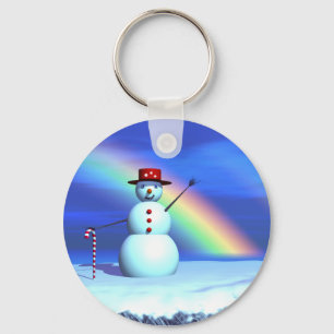 Christmas 3D Snowman Key Ring