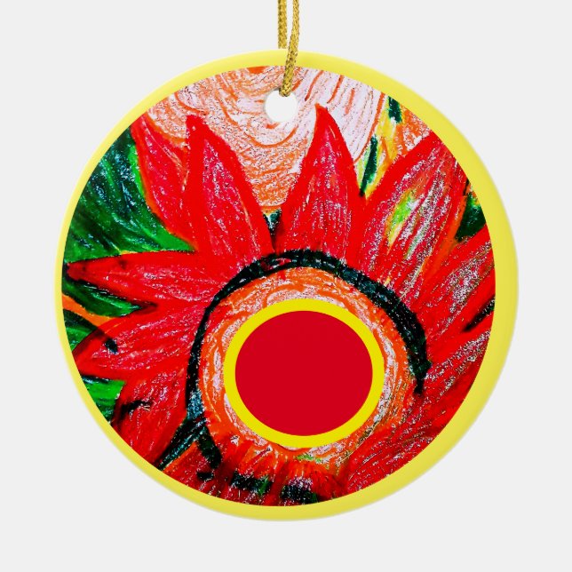 Christmas 4 ceramic ornament (Front)