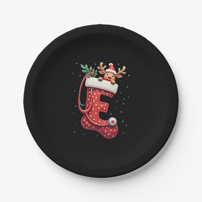 Christmas (4) paper plate (Front)