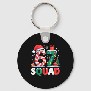 Christmas 67 Squad Brother 6-7 Funny Matching Cand Key Ring