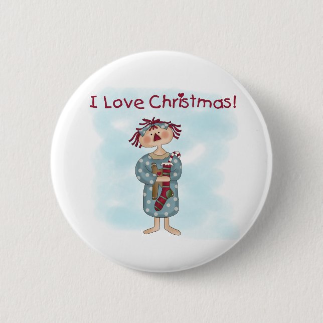 Christmas 6 Cm Round Badge (Front)