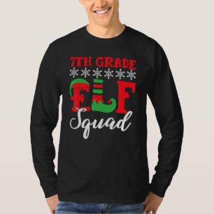 Christmas 7th Grade ELF Squad Xmas Matching Teache T-Shirt