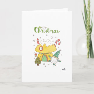 Christmas 8 Christmas Elf House Holiday Card
