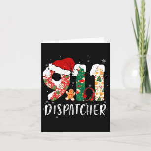 Christmas 911 Dispatcher Card