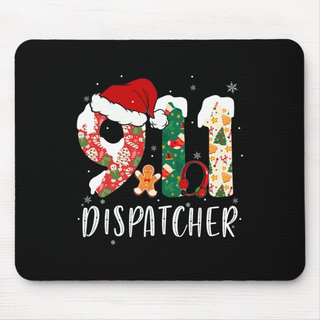 Christmas 911 Dispatcher  Mouse Pad (Front)