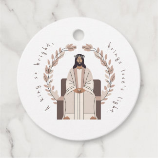 Christmas | A King So Bright | Jesus | Neutrals  Favour Tags