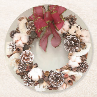 Christmas A Round Paper Coaster