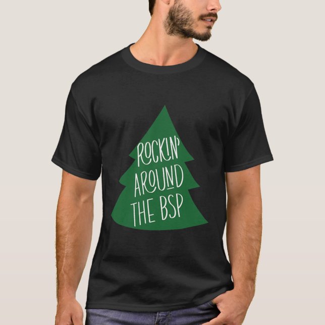 Christmas ABA BCBA RBT BSS Behaviour Therapy BSP T-Shirt (Front)