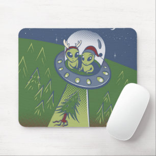 Christmas abduction mouse pad