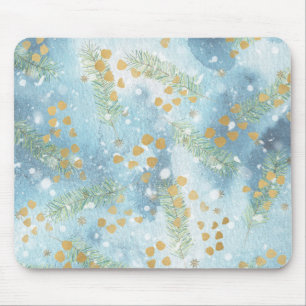 Christmas Abstract Art Mouse Pad