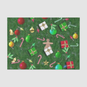 Christmas accoutrements tissue paper