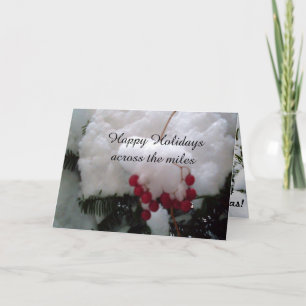 CHRISTMAS ACROSS THE MILES card