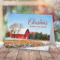 Christmas Across the Miles Rustic Red Country Barn