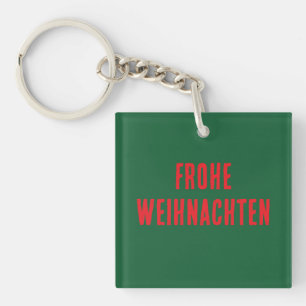 Christmas Acrylic Keychain - Frohe Weihnachten