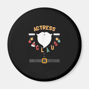 Christmas Actress Claus Santa Out Gift Magnet