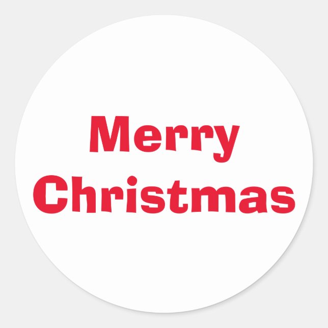 Christmas Ad Lib Red White Sticker by Janz (Front)