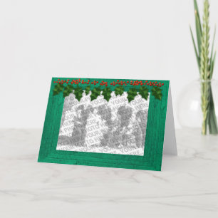 Christmas Add Your Photo Frame Customisable Card
