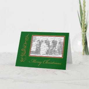 Christmas Add Your Photo Frame Customisable Card