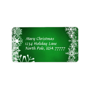 Christmas Address Avery Label
