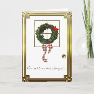 Christmas Address Change Greeting Holiday Card