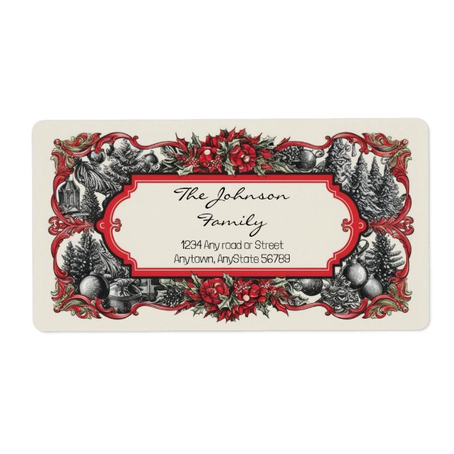 Christmas Address Label (Front)