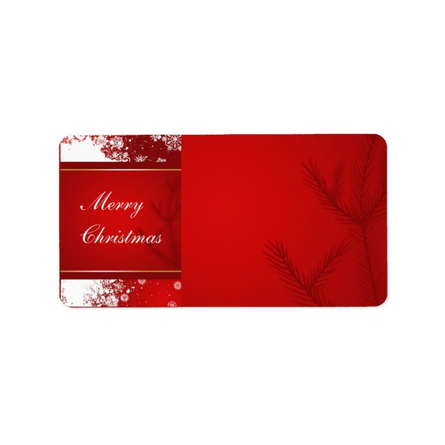 Christmas Address Label (Front)