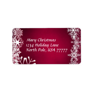 Christmas Address Label
