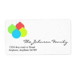 Christmas Address Label