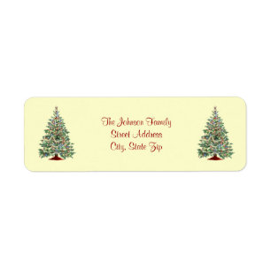 Christmas Address Label Return Address Label