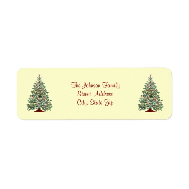 Christmas Address Label Return Address Label (Front)