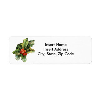Christmas Address Label Return Address Label