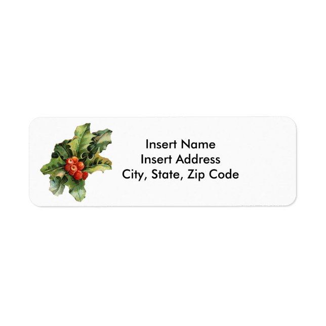 Christmas Address Label Return Address Label (Front)