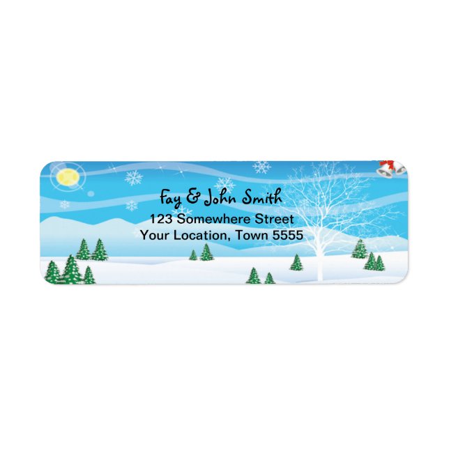 Christmas Address Label Return Address Label (Front)
