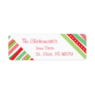 Christmas Address Label Return Address Label