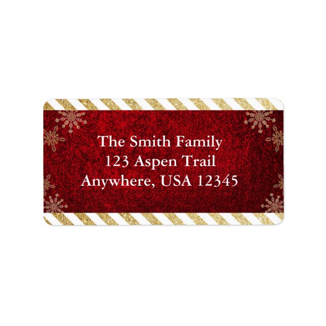 Christmas Address Labels (Front)
