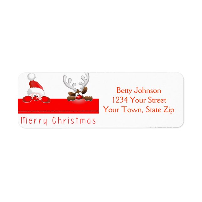 Christmas Address Labels (Front)