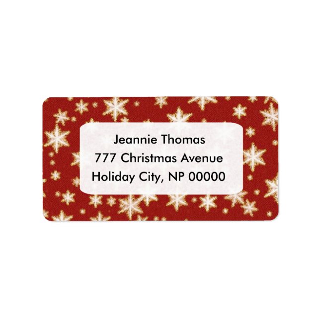 Christmas Address Labels (Front)