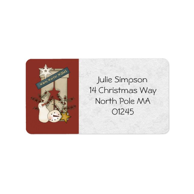 Christmas Address Labels (Front)