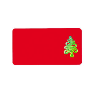 Christmas Address Labels art and design
