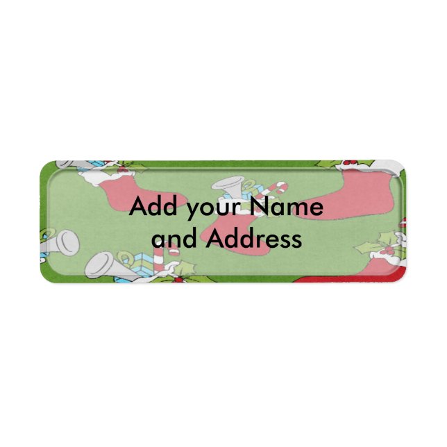 Christmas Address Labels Holidays (Front)