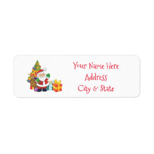 Christmas Address Labels/Santa Claus Return Address Label