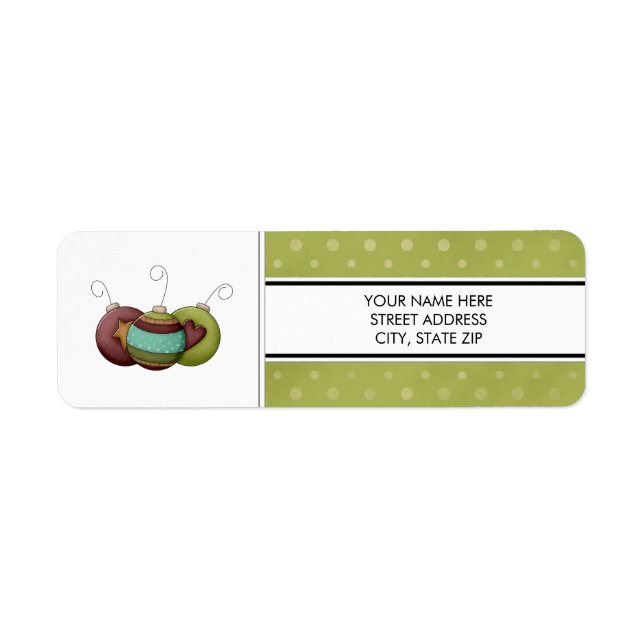 Christmas Address Mailing Labels (Front)